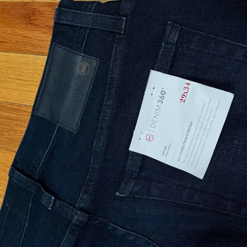 NWT AG 360 Goldschmied Dylan Slim Skinny Jeans Denim Stretch 30x28 29Tag $198